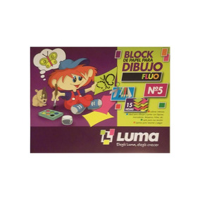 BLOCK DE DIBUJO LUMA N°5 FLUO X 15H. (81-52)
