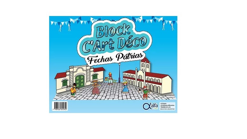 BLOCK GLOSS FECHAS PATRIAS 20H. 32X24 (99106)