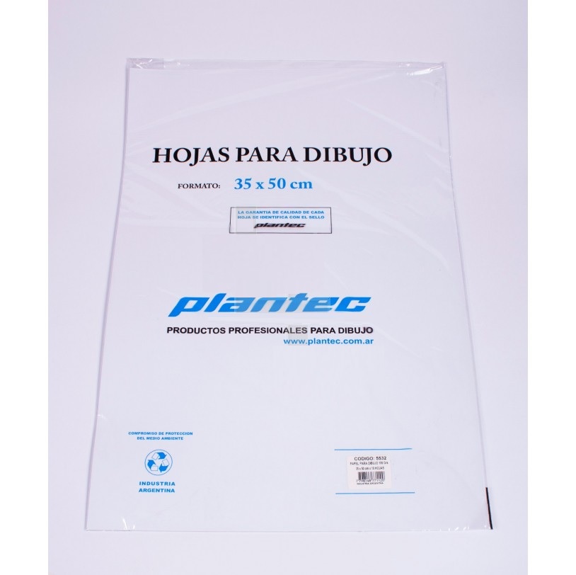 PAPEL PLANTEC P/DIBUJO 35 X 50 10HJS (15532)