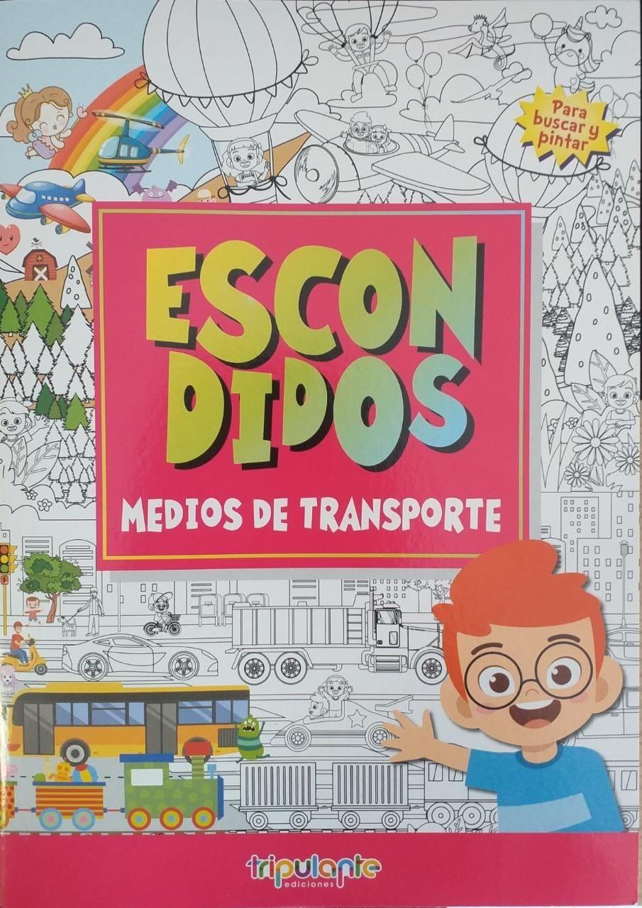 LIBRO PARA PINTAR TRIPULANTES ESCONDIDOS MEDIOS DE TRANSPORTE (HO04)