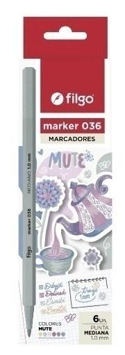 MARCADORES FILGO MUTE 036 1.0MM (M36-E6-MUTE)