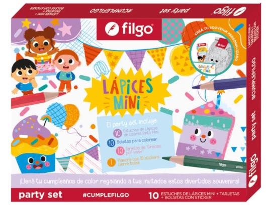 SET FILGO PARTY LAPICES MINI X31 PIEZAS (PARTYSET-PN202)