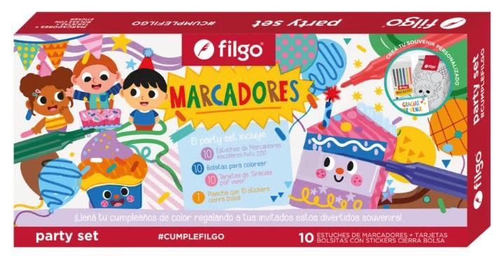 SET FILGO PARTY MARCADORES X31 PIEZAS (PARTYSET-CM2210)