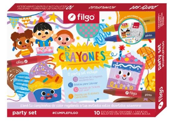 SET FILGO PARTY CRAYONES X31 PIEZAS (PARTYSET-WXC)