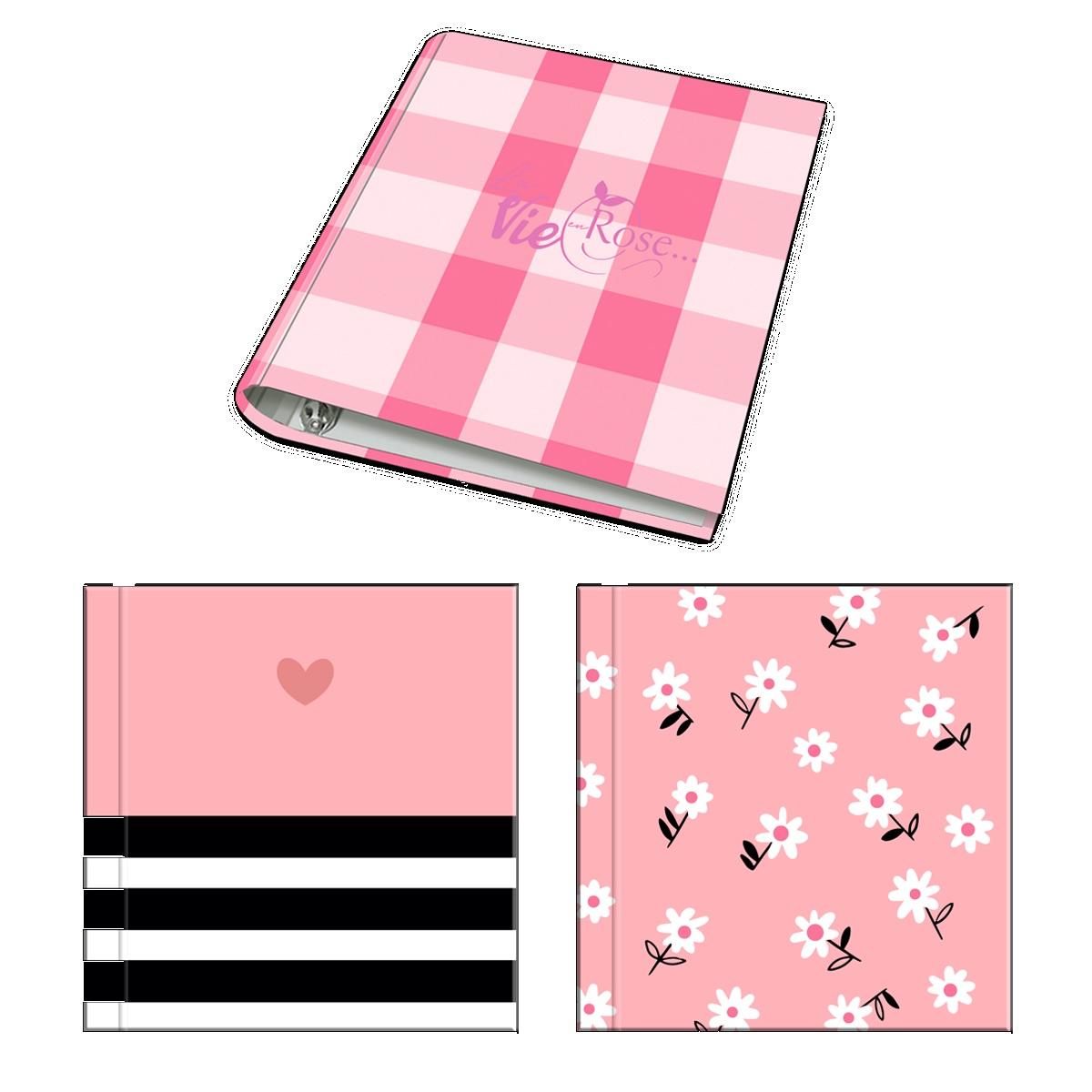 CARPETA ONIX ESCOLAR 3X40 BLACK & PINK.