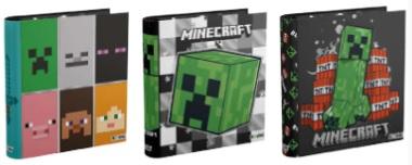 CARPETA MOOVING ESCOLAR 3X40 MINECRAFT (1001248)