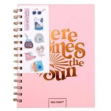 CUADERNO IBI CRAFT SPIRIT + STICKERS C/ESPIRAL 15,2X20,3 CM 80H = (115120)