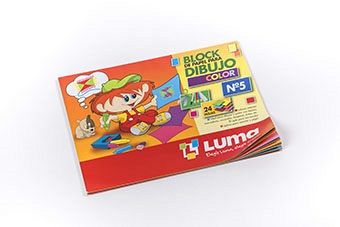 BLOCK DE DIBUJO LUMA N°5 COLOR X 24H. (81-51)