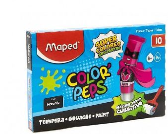 TEMPERA MAPED X10 U V/COLORES (826010T)