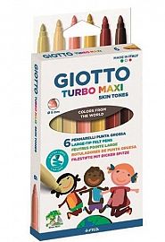 MARCADOR GIOTTO TURBO MAXI SKIN TONES X 6 (527000)