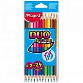 LAPIZ COLOR MAPED BICOLOR COLOR PEPS X12U. LARGOS (829600)