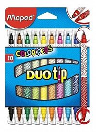 MARCADOR ESCOLAR MAPED DUO TIP COLOR PEPS X10U. (849010)