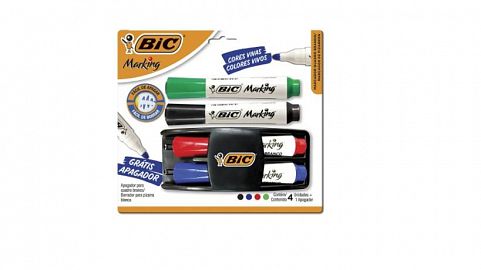 BORRADOR BIC DE PIZARRA + 4 MARCADORES (970929)