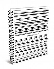 CUADERNO ARTE 16X21 BLACK & WHITE X80H = (332431)