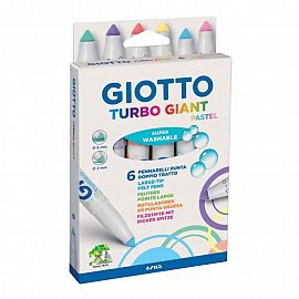 MARCADOR GIOTTO TURBO GIANT PASTEL X6U. (431000)