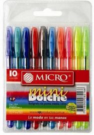 BOLIGRAFO MICRO DOLCHE MINI BALL POINT X 10U. V/COLORES (0103029910)