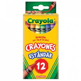 CRAYONES CRAYOLA X12 CERA ESTANDAR (0000523012)