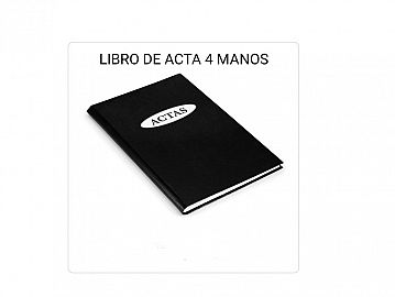 LIBRO DE ACTAS CORONA 4 MANOS X 200H.