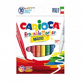 MARCADOR CARIOCA BORRABLE MAGIC X 10U. (43182)