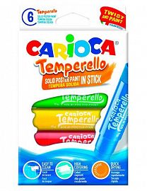 TEMPERA CARIOCA SOLIDA X6 COLORES SURTIDOS TEMPERELLO (42739)