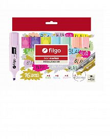 RESALTADOR FILGO TEXT MARKER X 16U. V/COLORES + METALIZADO (TXM-E16-SUR2)