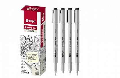 MICROFIBRA FILGO DRAWING PEN X4U. SURTIDO (DR-E4-SUR)