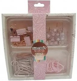 SET IBICRAFT TENDANCE CLIP/CHINCHE/BINDER/ ROS ( 120104)