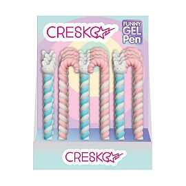 BOLIGRAFO CRESKO GEL MALVAVISCOS C/U (CK397)