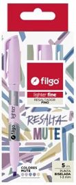 RESALTADOR FILGO LIGHTER FINE PUNTA BISELADA X5U (SLF-E5-MUTE)