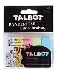 BANDERITAS TALBOT AUTOADHESIVAS PASTEL 500H (5291)