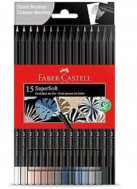 LAPIZ COLOR FABER SUPERSOFT X15U COLORES NEUTROS (120715SOFTCN)