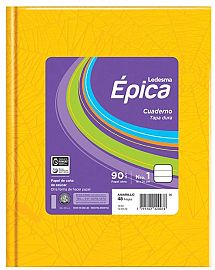 CUADERNO EPICA FORRADO 90GR X48H = V/COLORES (105844)