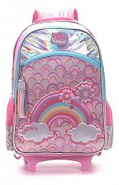 MOCHILA MODAX RAINBOW VIBES ARCOIRIS C/CARRO 18