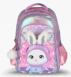 MOCHILA FOOTY BUNNY C/LUZ LED Y LLAVERO ESPALDA 18