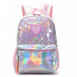 MOCHILA MODAX PRINTS RAINBOWS HOLOGRAMA ESPALDA 18