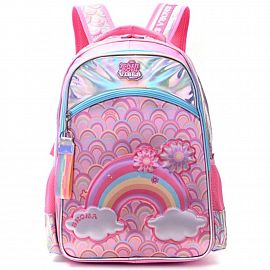 MOCHILA MODAX RAINBOW VIBES ARCOIRIS ESPALDA 18