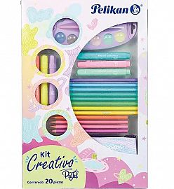 SET CREATIVO PASTEL PELIKAN X20 PIEZAS.