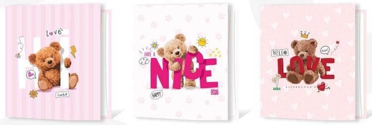 CARPETA REXON 3X40 HOLOGLITTER COMFY BEAR