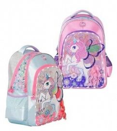 MOCHILA FOOTY UNICORN WINGS C/LUZ LED ESPALDA 18