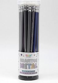 LAPICES GRAFITO KIRUKI METALIZADO TUBO X36U (600011)