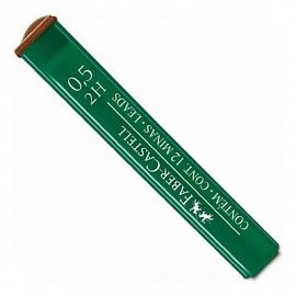 MINA FABER CASTELL 0.5MM 2H X12 C/U.