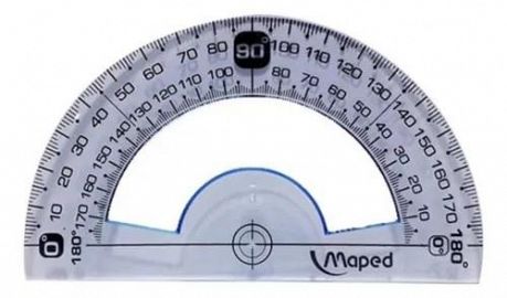 TRANSPORTADOR MAPED CRISTAL 180° BLISTER X20U (146833ZM)