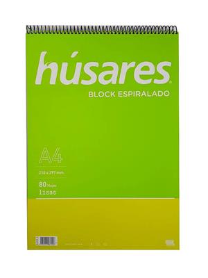 BLOCK HUSARES A4 X 80H. LISO C/ESP (6402)