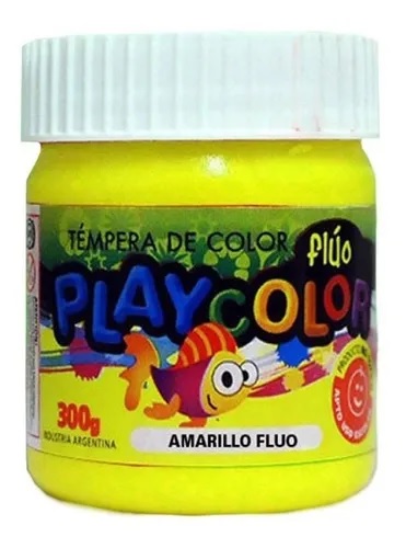 TEMPERA PLAYCOLOR POTE X 250G. FLUO
