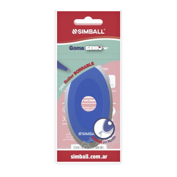 GOMA DE BORRAR SIMBALL GENIO C/U. (FLOW PACK) (0213210001)