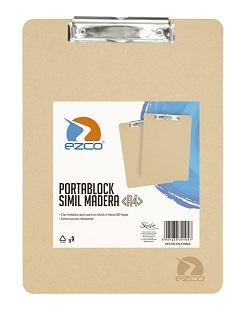 PORTA BLOCK EZCO A4 DE MADERA (305250-A4)