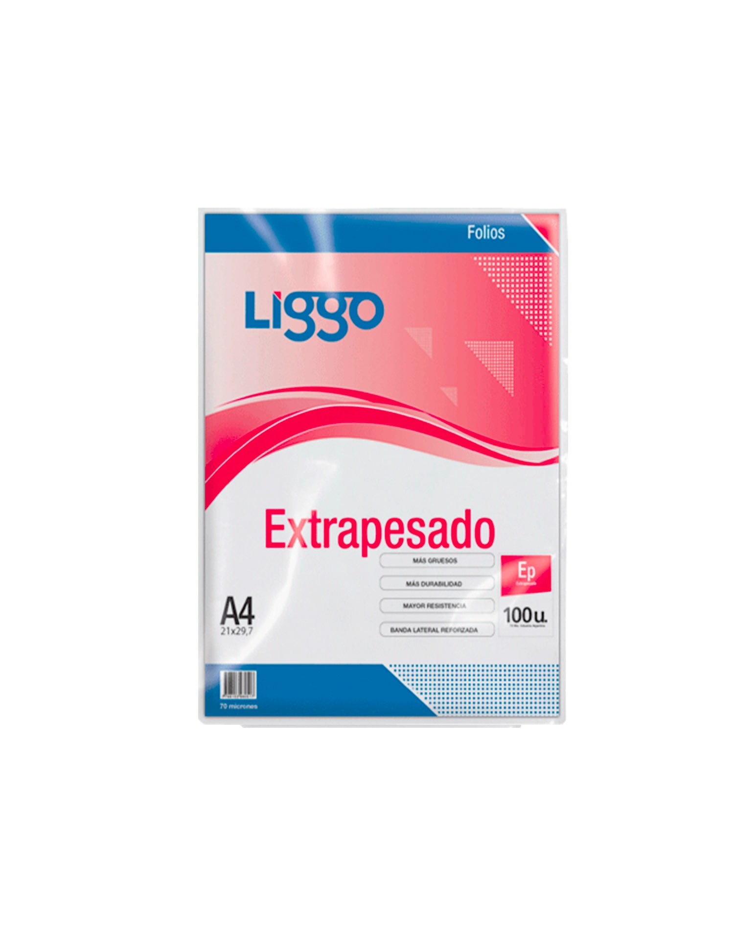 FOLIO LIGGO A4 EXTRAPESADO X 100U. (350-0100)