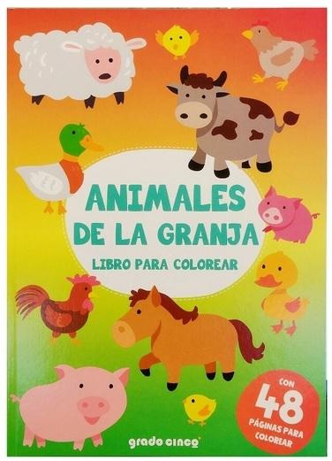 LIBRO SPLASH COLOREAR ANIMALES DE LA GRANJA - GRADO CINCO (6049)