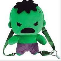 MOCHILA CRESKO AVENGERS HULCK DE PELUCHE. (SP744)