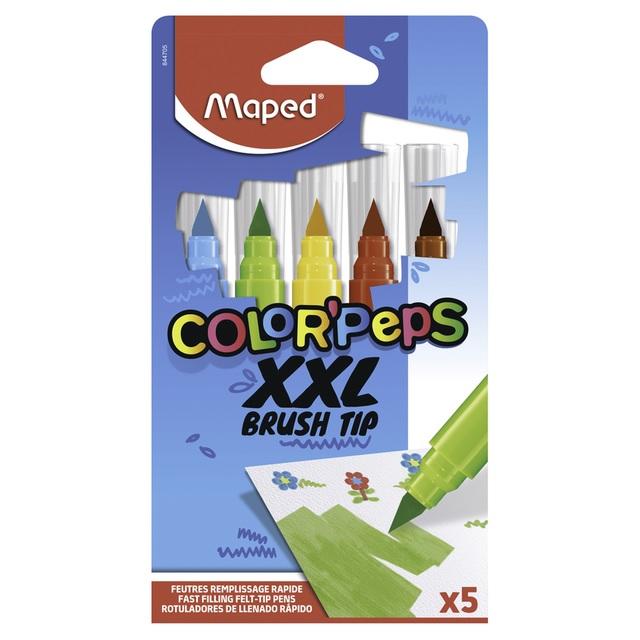 MARCADORES MAPED COLOR PEPS XXL BRUSH TIP X5 (844705)